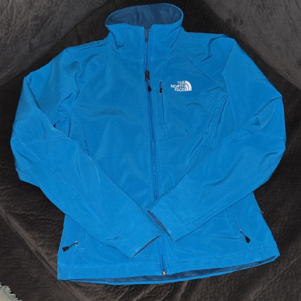 THE NORTH FACE WOMEN'S EMBROIDERED APEX BIONIC BLUE JACKET F13 AMVX T183 SIZE XS